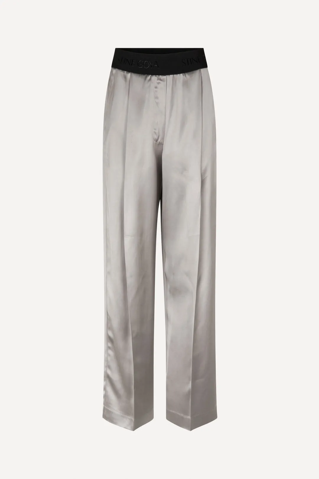 Stine Goya Ciara Pants Heavy Satin Grey Stone