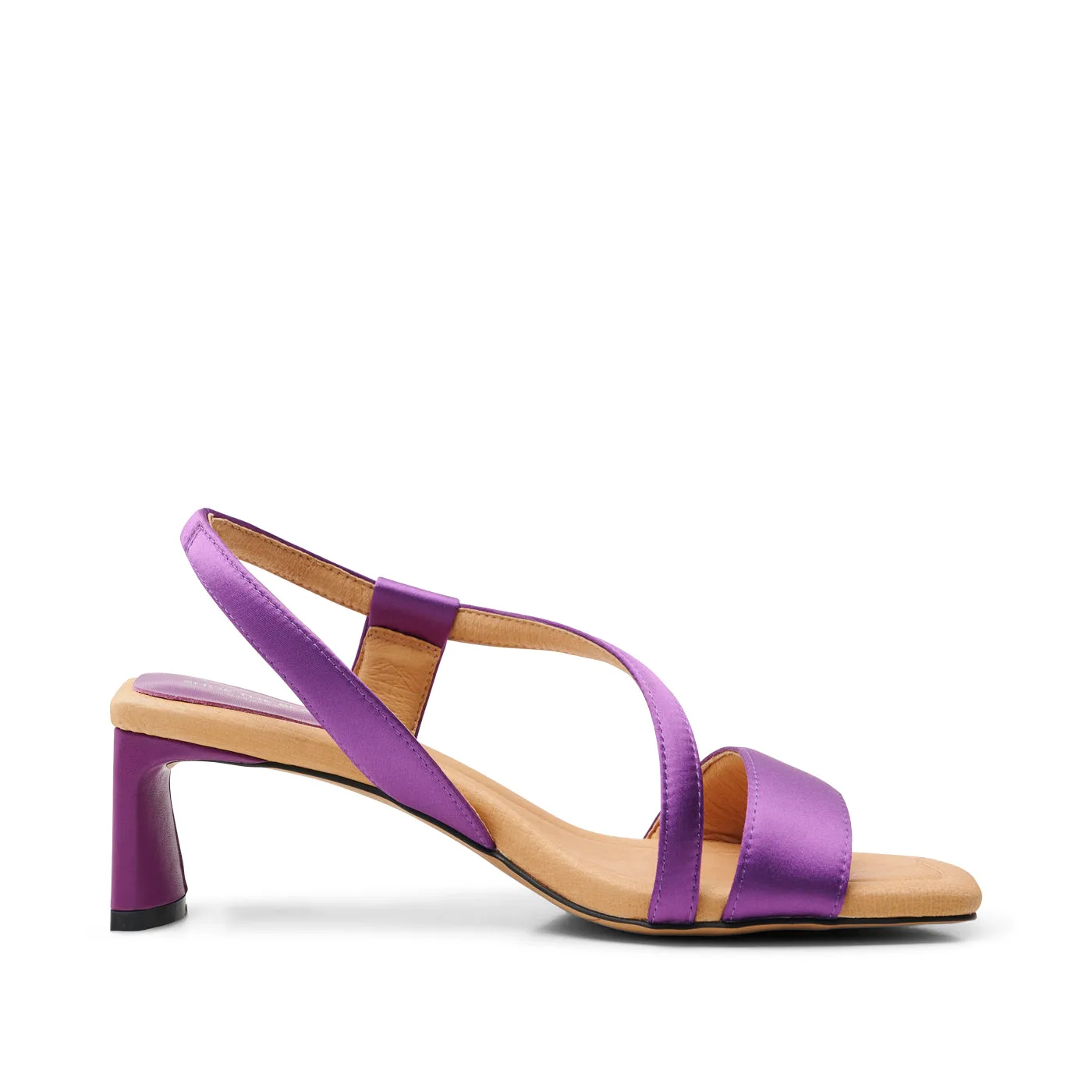 Sylvi sandal satin - VIOLET SATIN