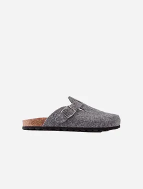 Taro Men's Footbed Textile Vegan Sandals | Grey