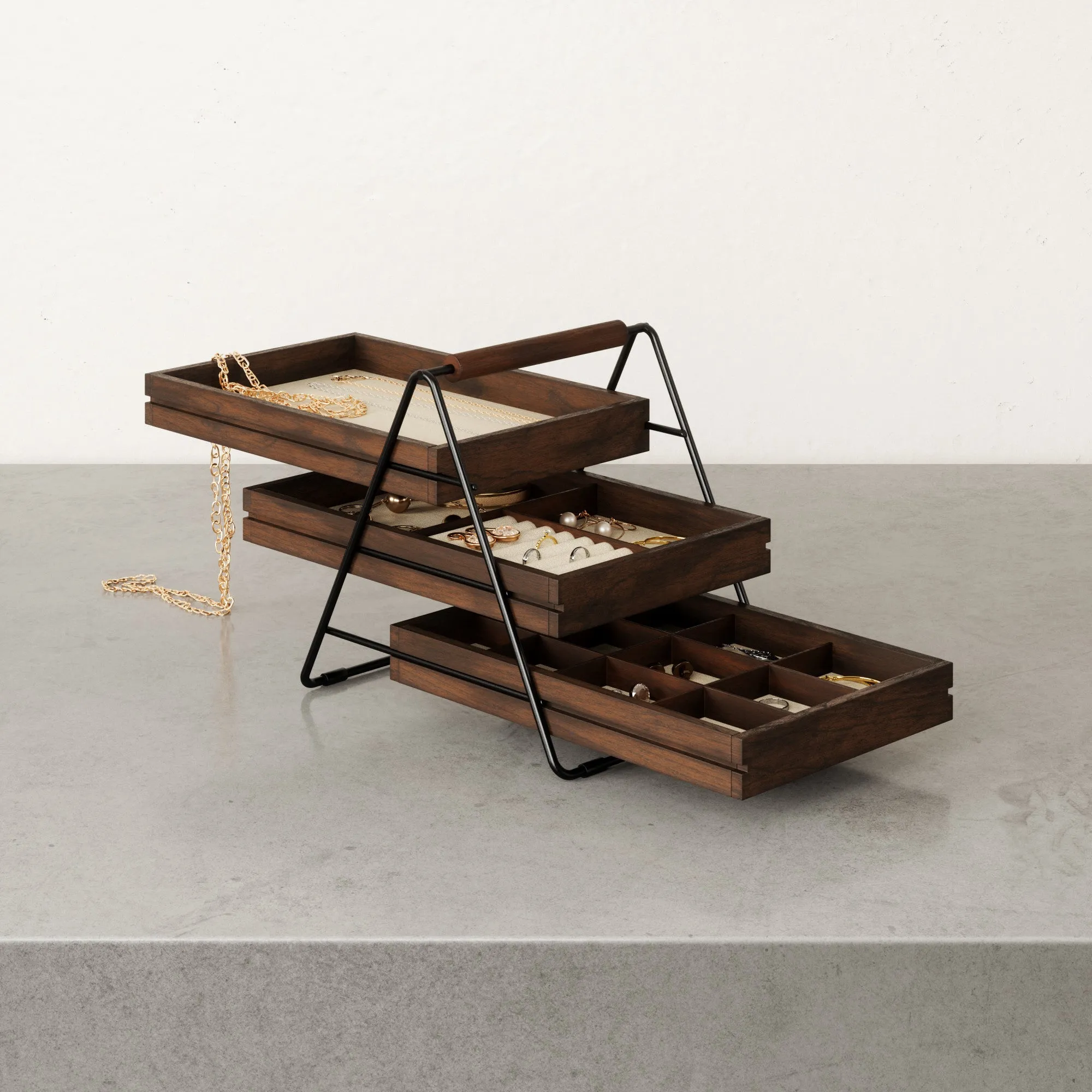 Terrace 3-Tier Jewelry Tray