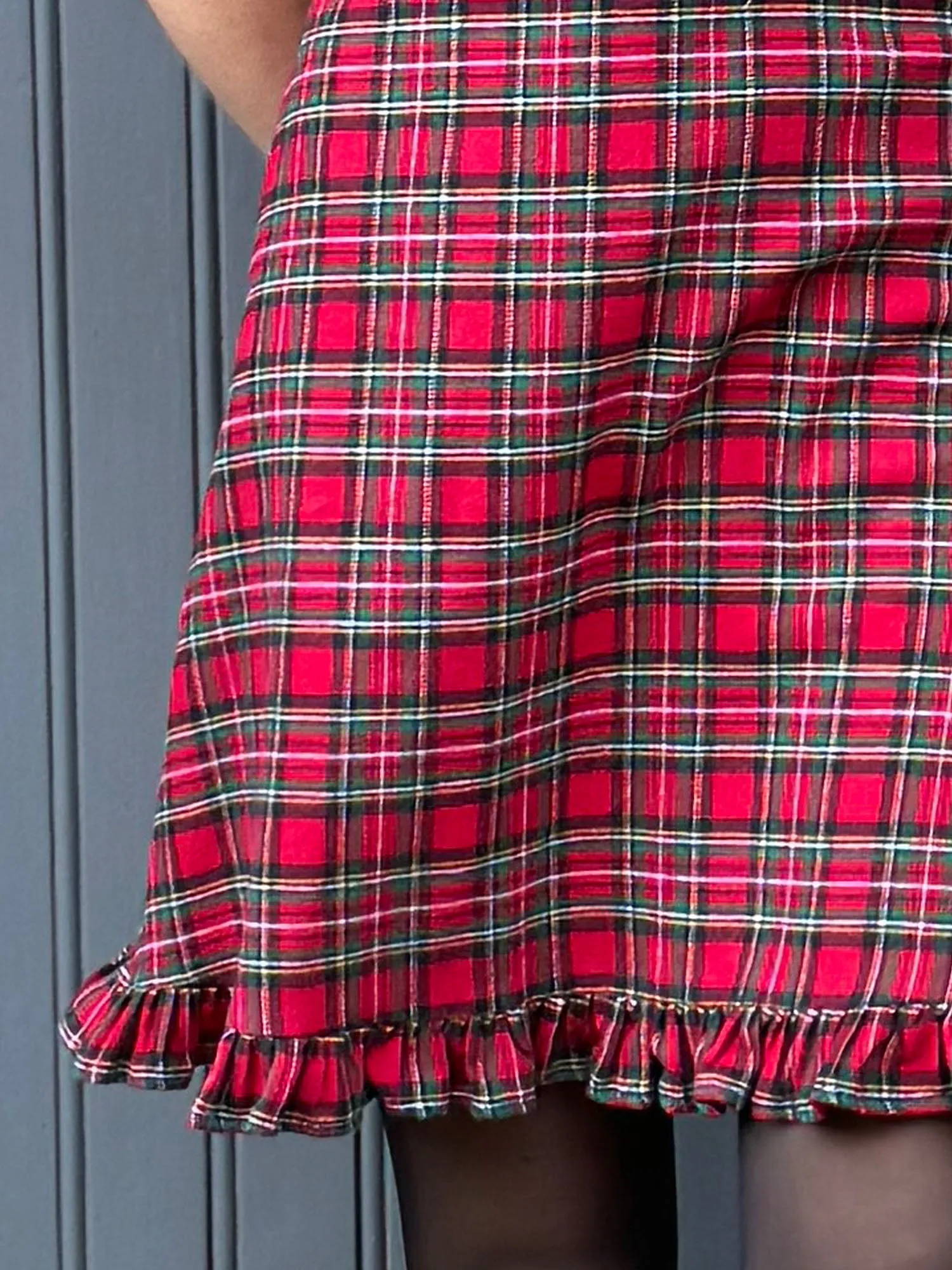 The Elora Tartan Dress