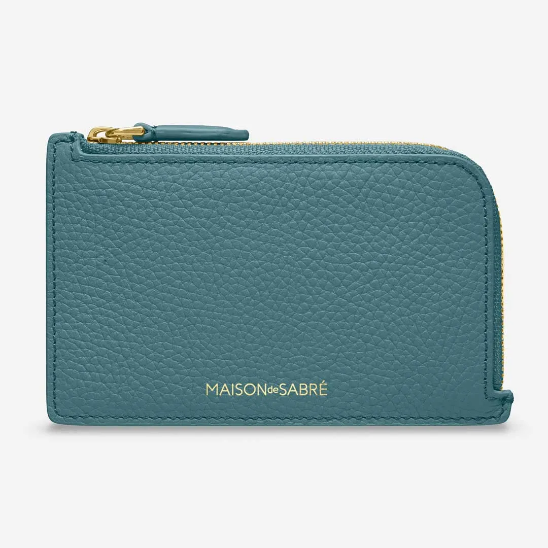 The Zip Card Holder - Bondi Blue