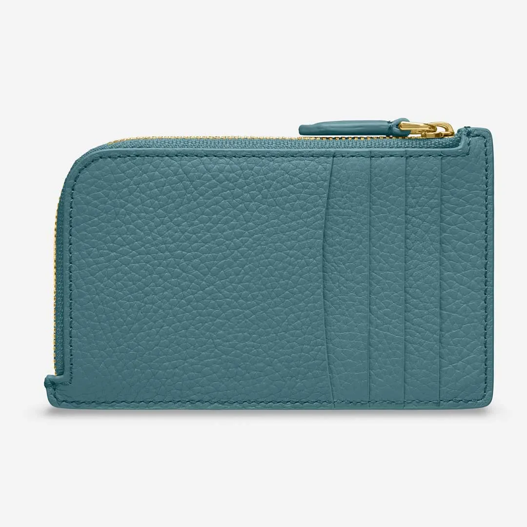 The Zip Card Holder - Bondi Blue