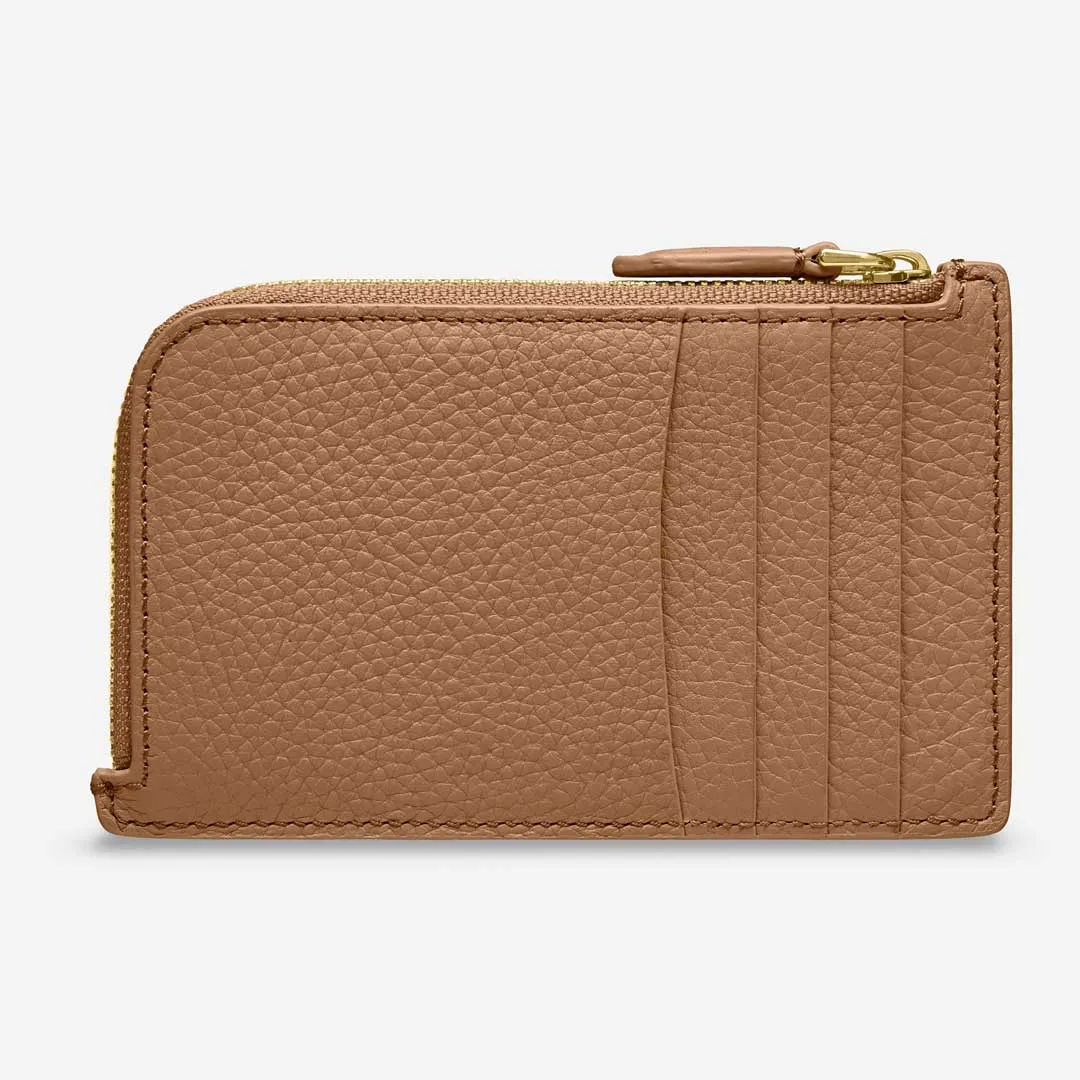 The Zip Card Holder - Sandstone Brown