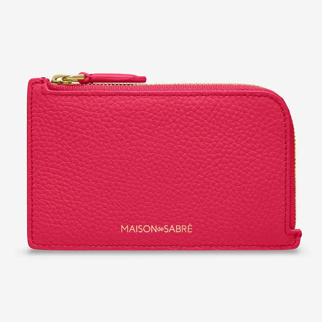 The Zip Card Holder - Shibuya Fuchsia