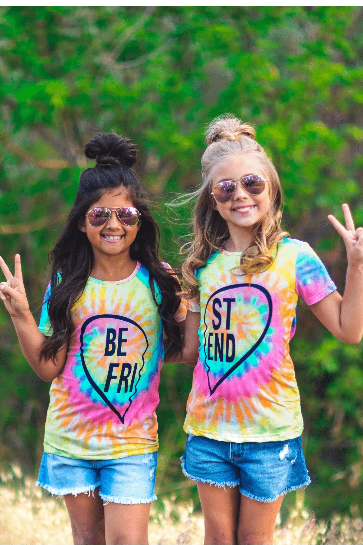 Tie Dye "Best Friends" Top