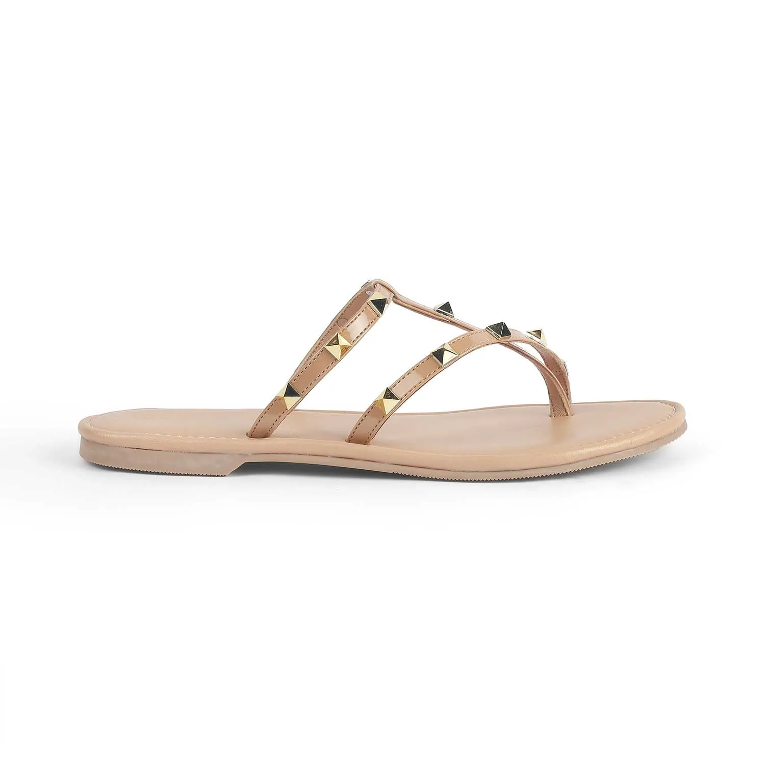 Tresmode Astud Beige Women's Casual Flats