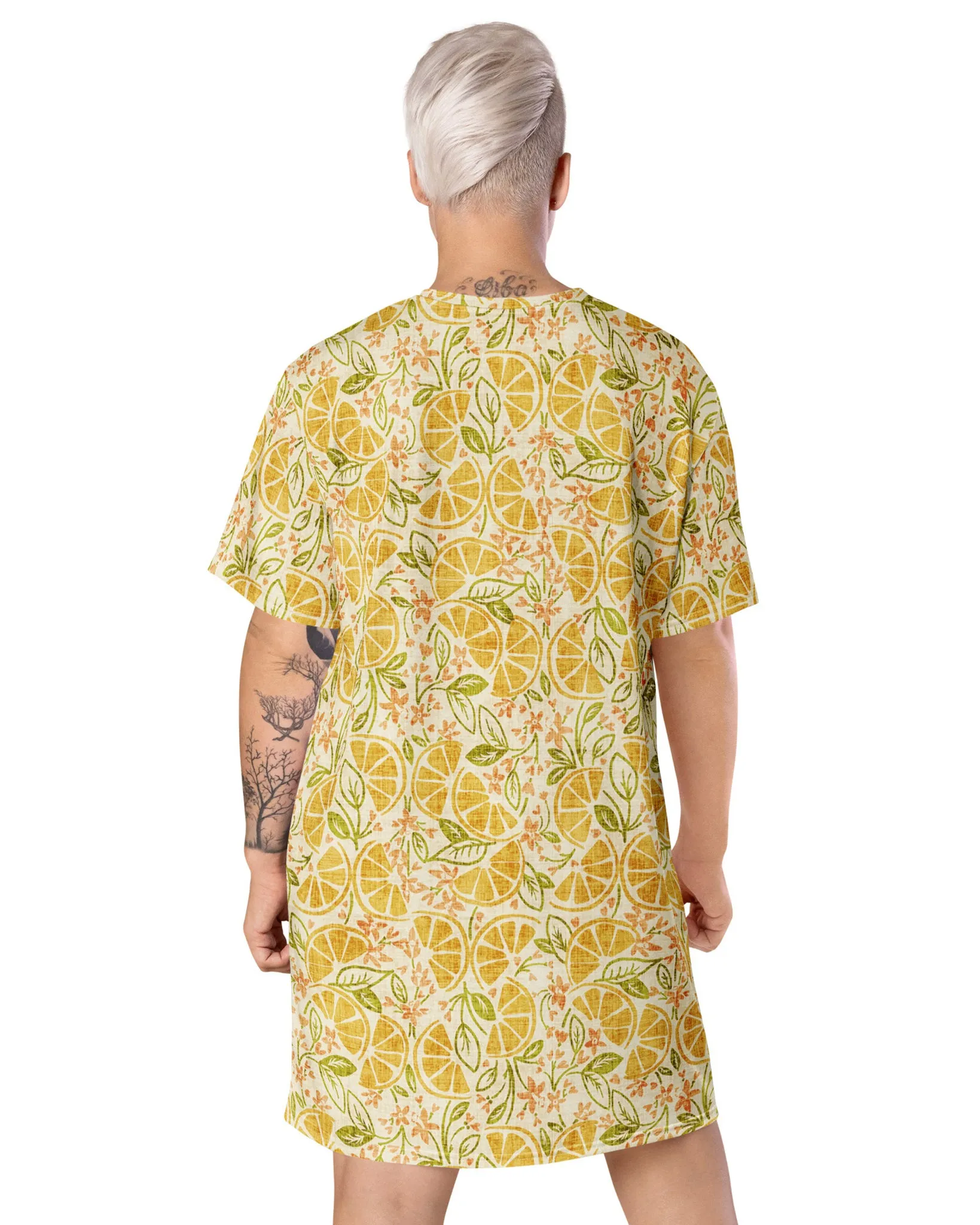 Vintage Citrus T-shirt Dress