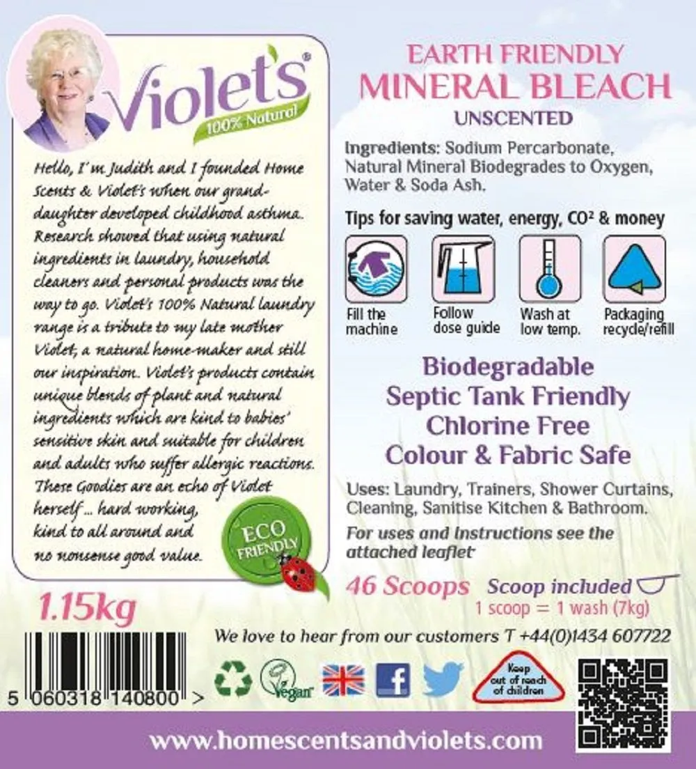 Violet's Earth Friendly Mineral Bleach