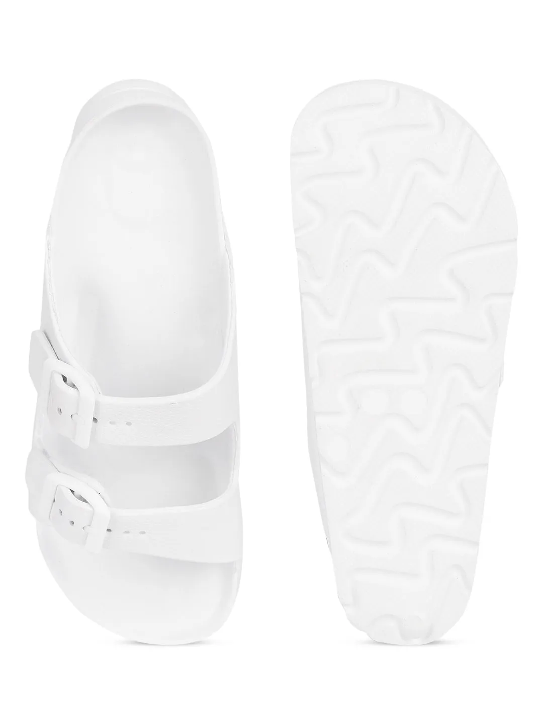 White PU Slip-On Flats (TC-ROME1-WHT)