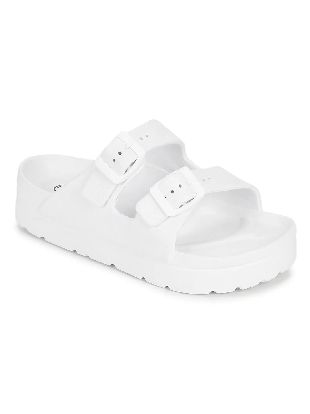 White PU Slip-On Flats (TC-ROME1-WHT)