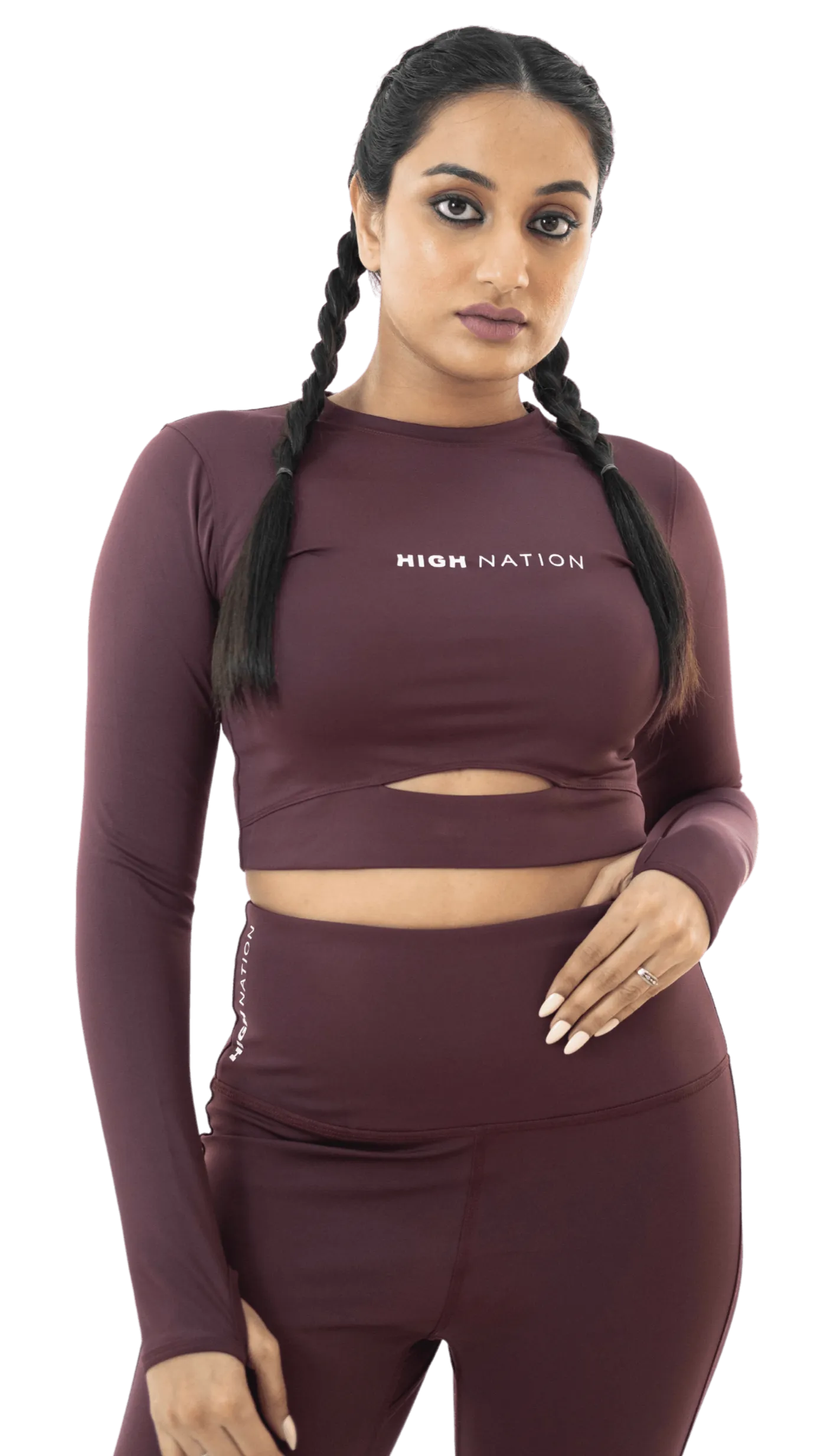 Wine Red Active Co-Ord Set