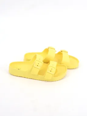 Women's Adjustable Buckle Sandals,Yellow