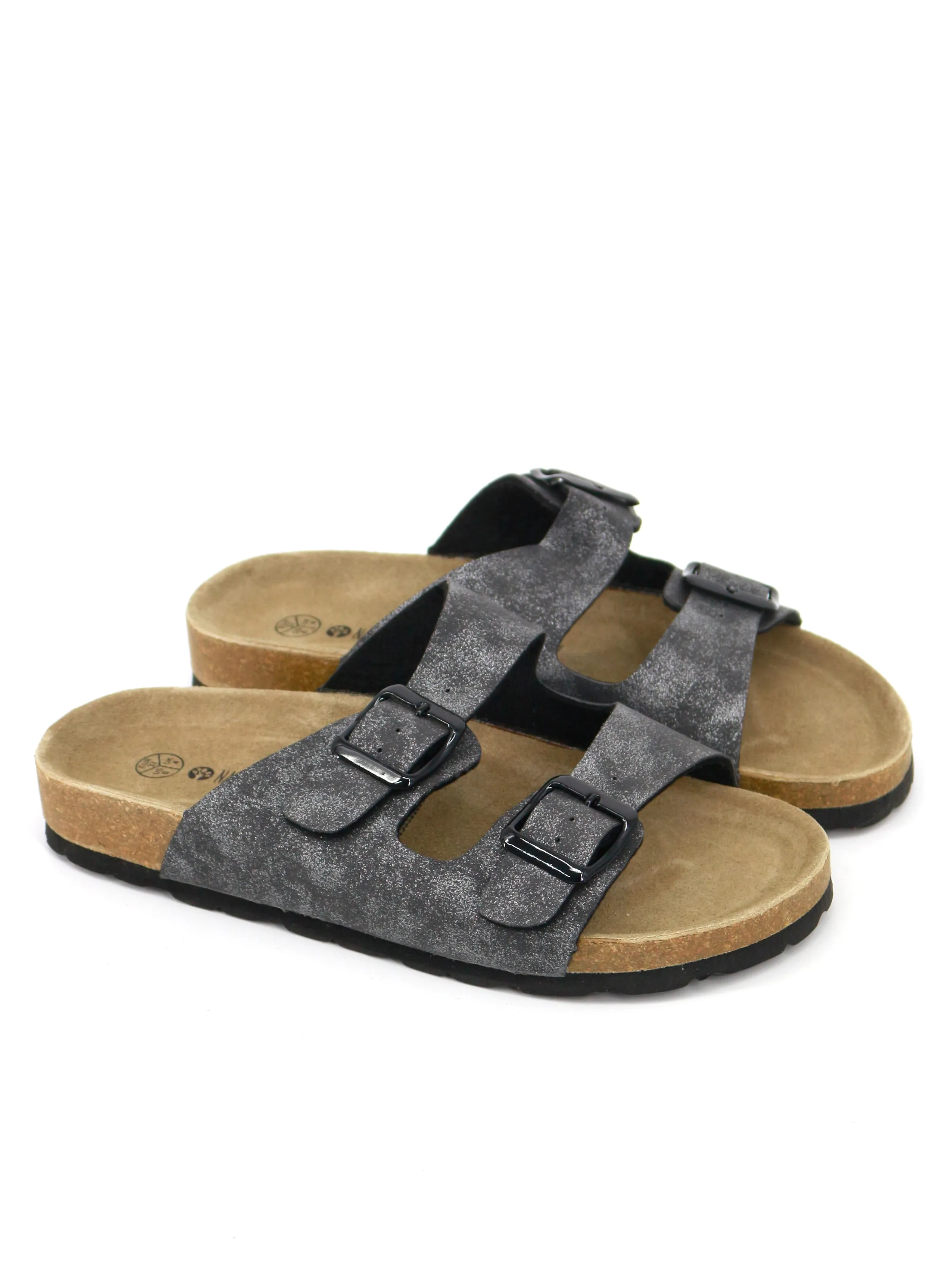 Women's Brilliant Slide Sandals,Grey