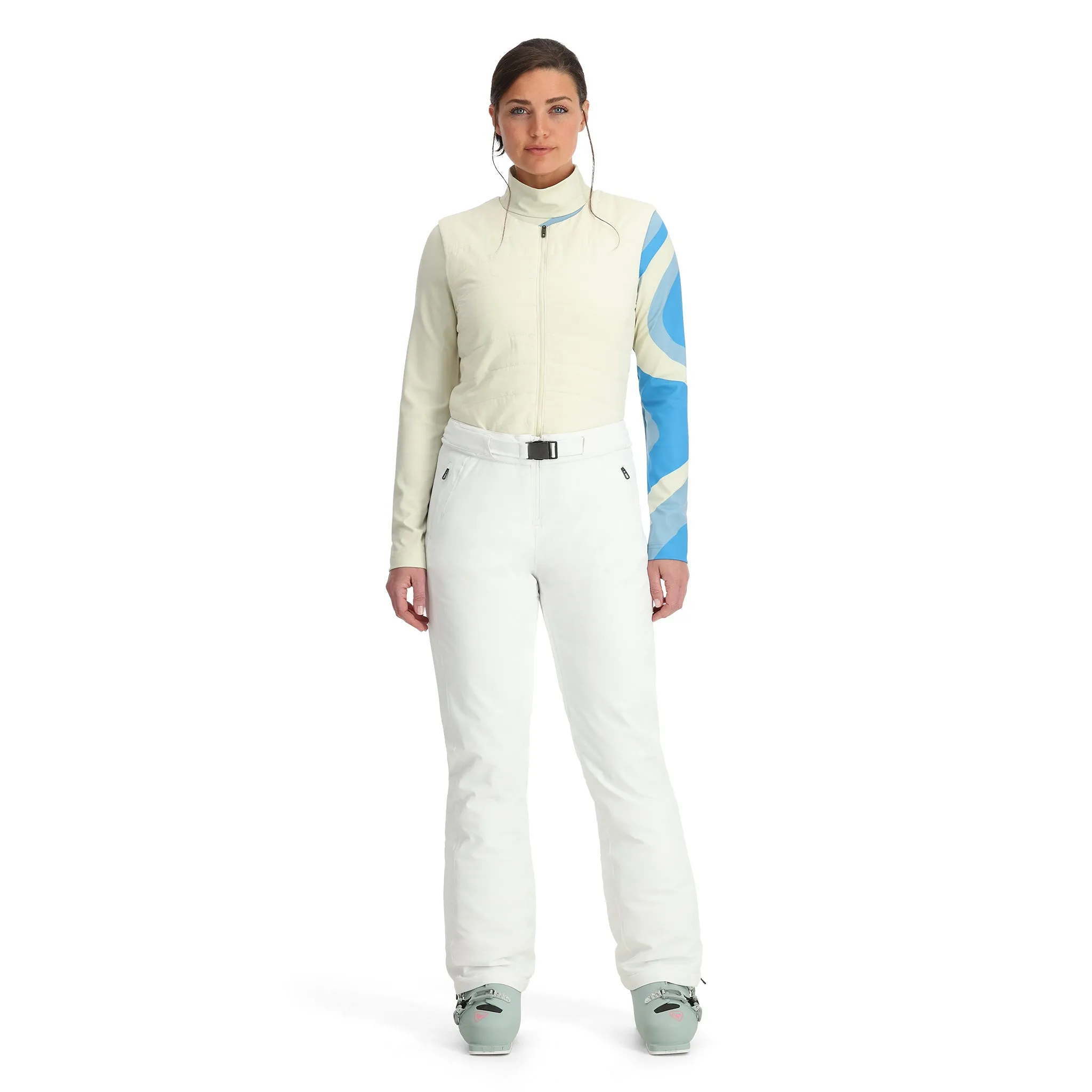 Womens On Piste Bib - White