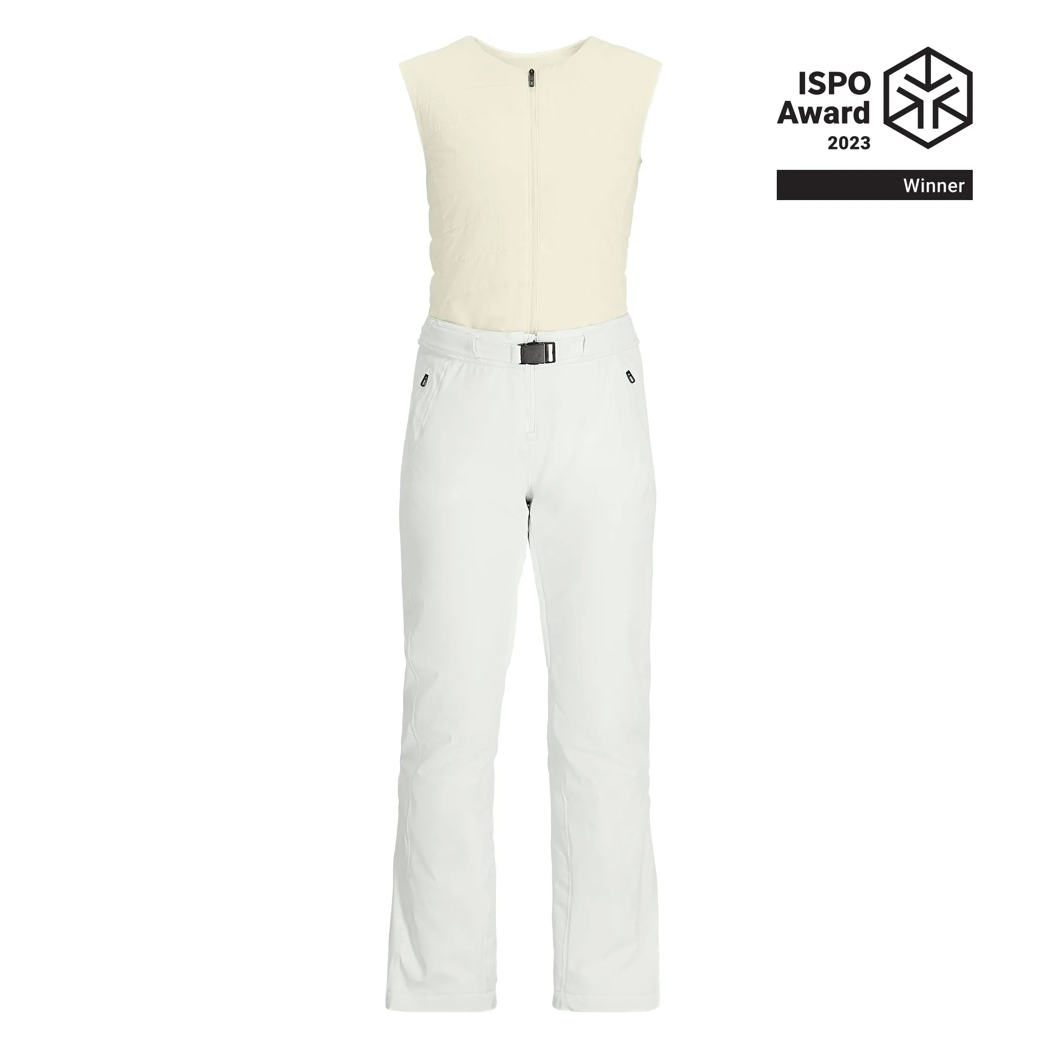 Womens On Piste Bib - White