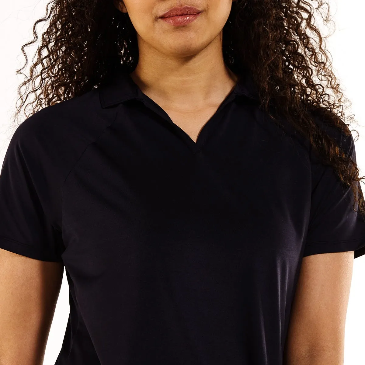 Womens Resort Short Sleeve Polo | Black