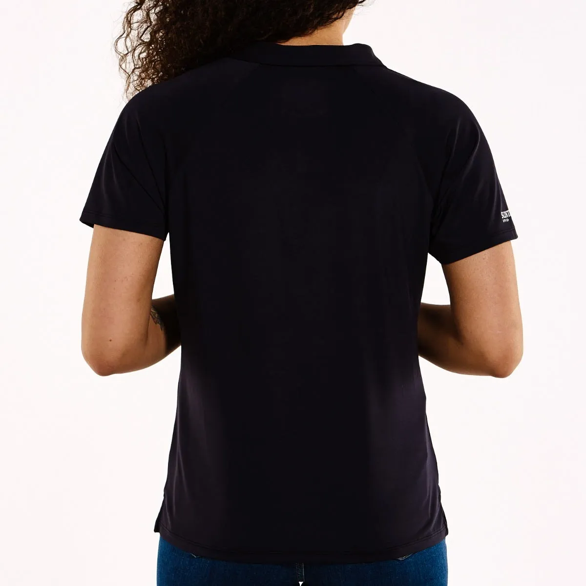 Womens Resort Short Sleeve Polo | Black