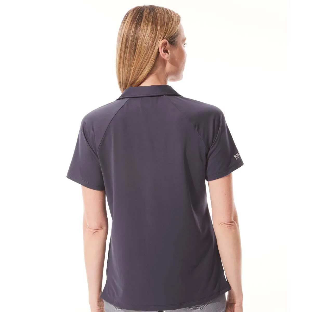 Womens Resort Short Sleeve Polo | Charcoal