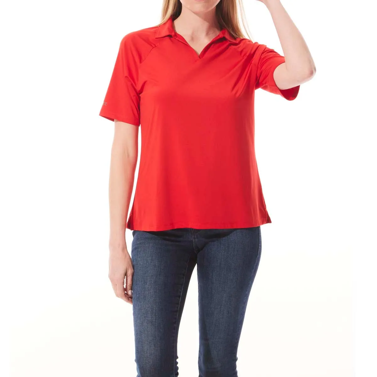 Womens Resort Short Sleeve Polo | Fire