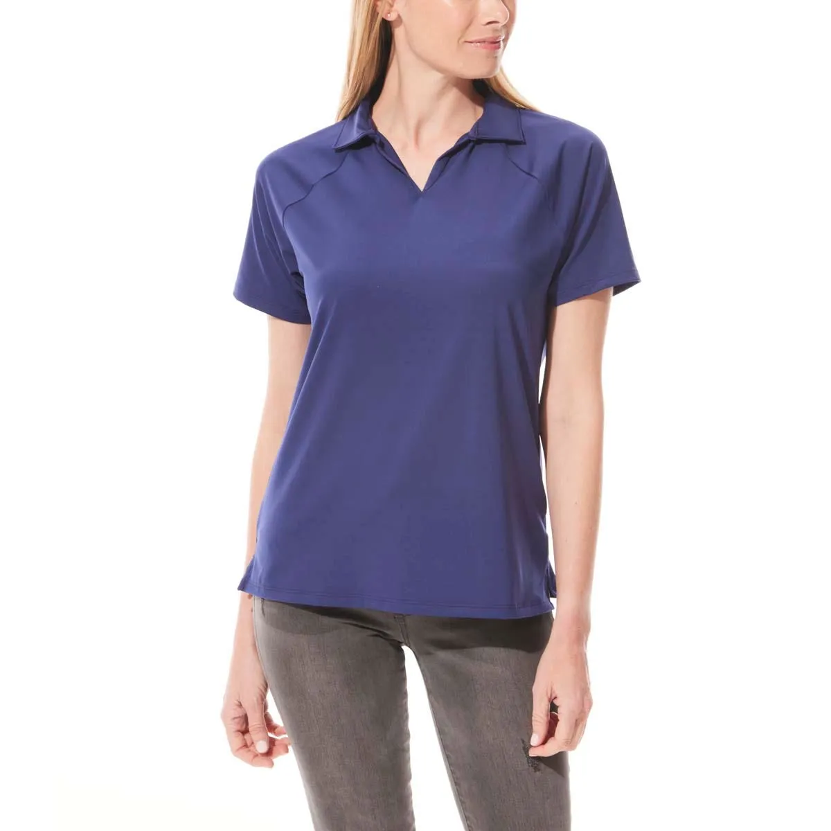 Womens Resort Short Sleeve Polo | Midnight Blue