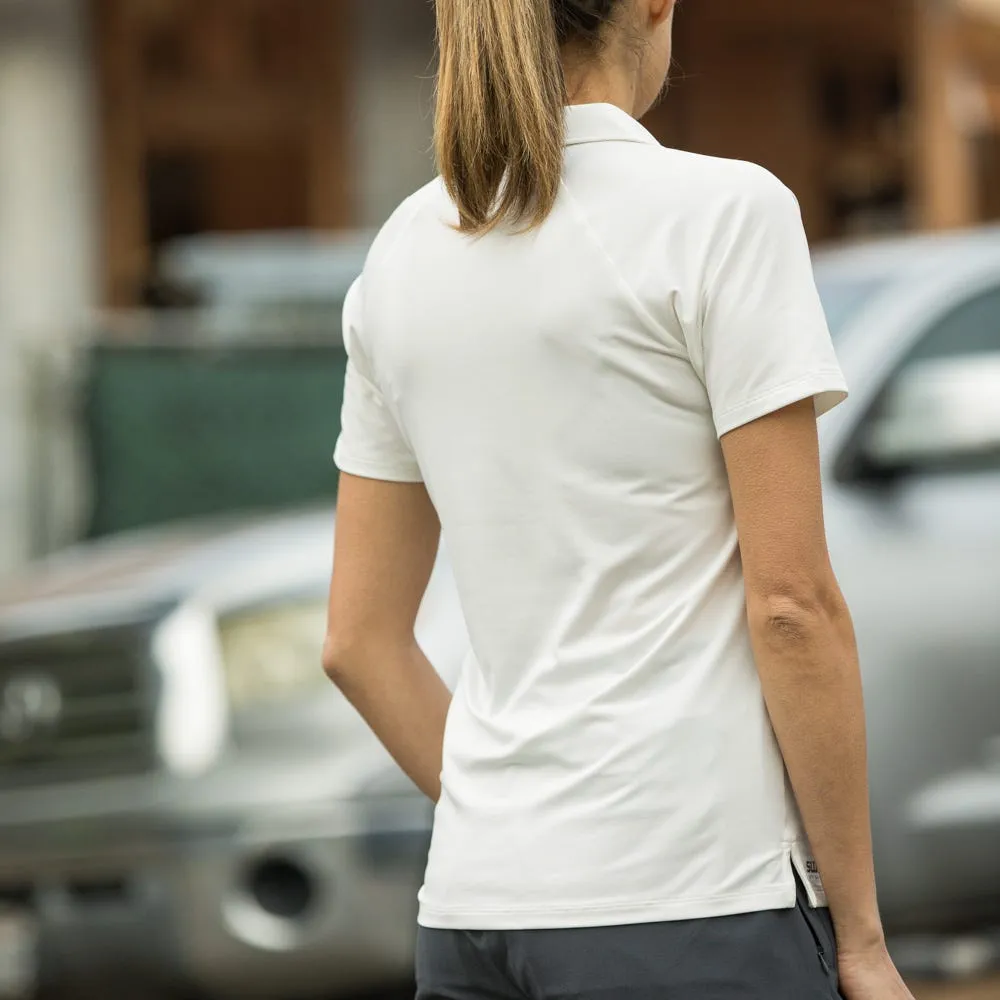 Womens Resort Short Sleeve Polo | White