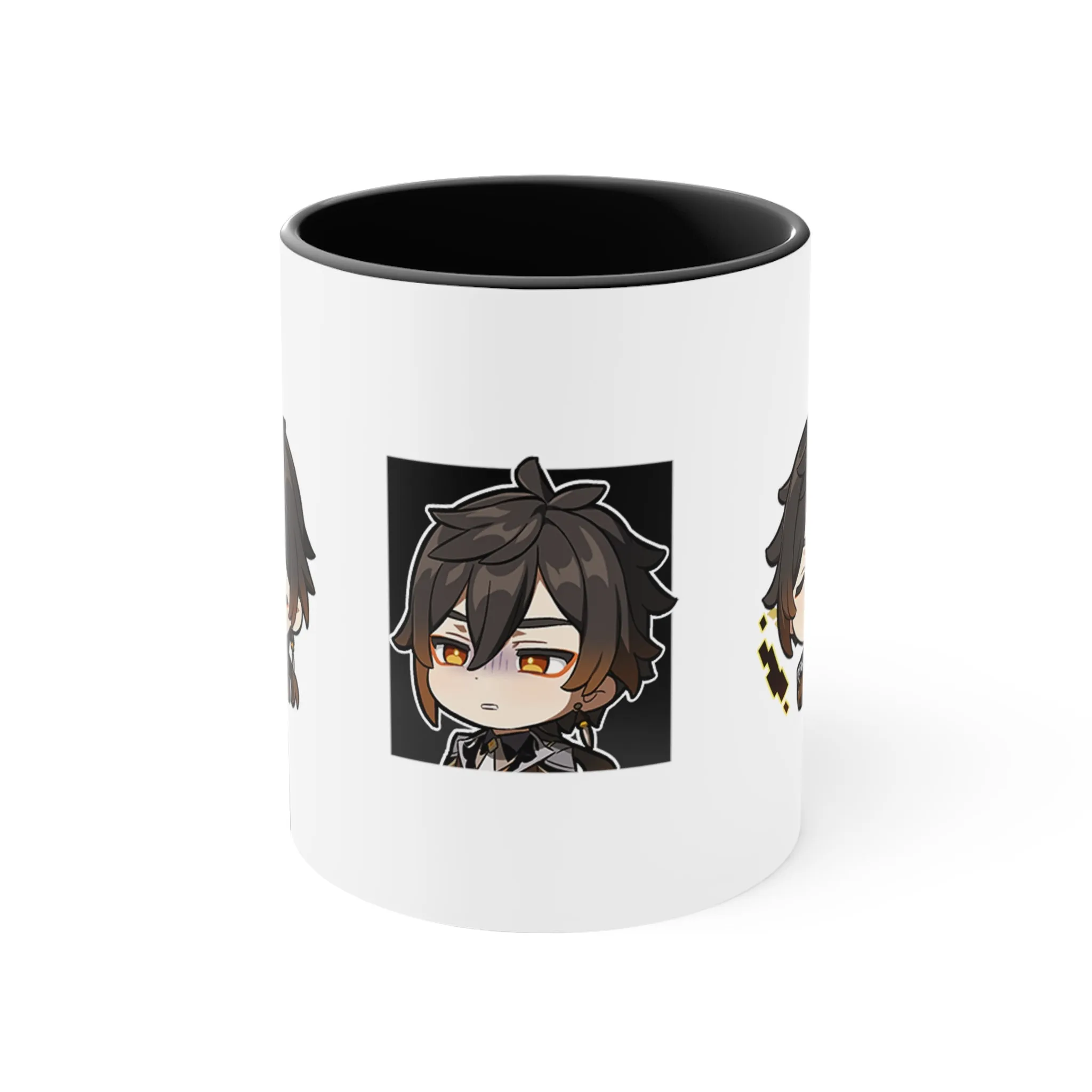 Zhong Li Genshin Impact Accent Coffee Mug, 11oz Cups Mugs Cup Gift For Gamer Gifts Game Anime Fanart Fan Birthday Valentine's Christmas