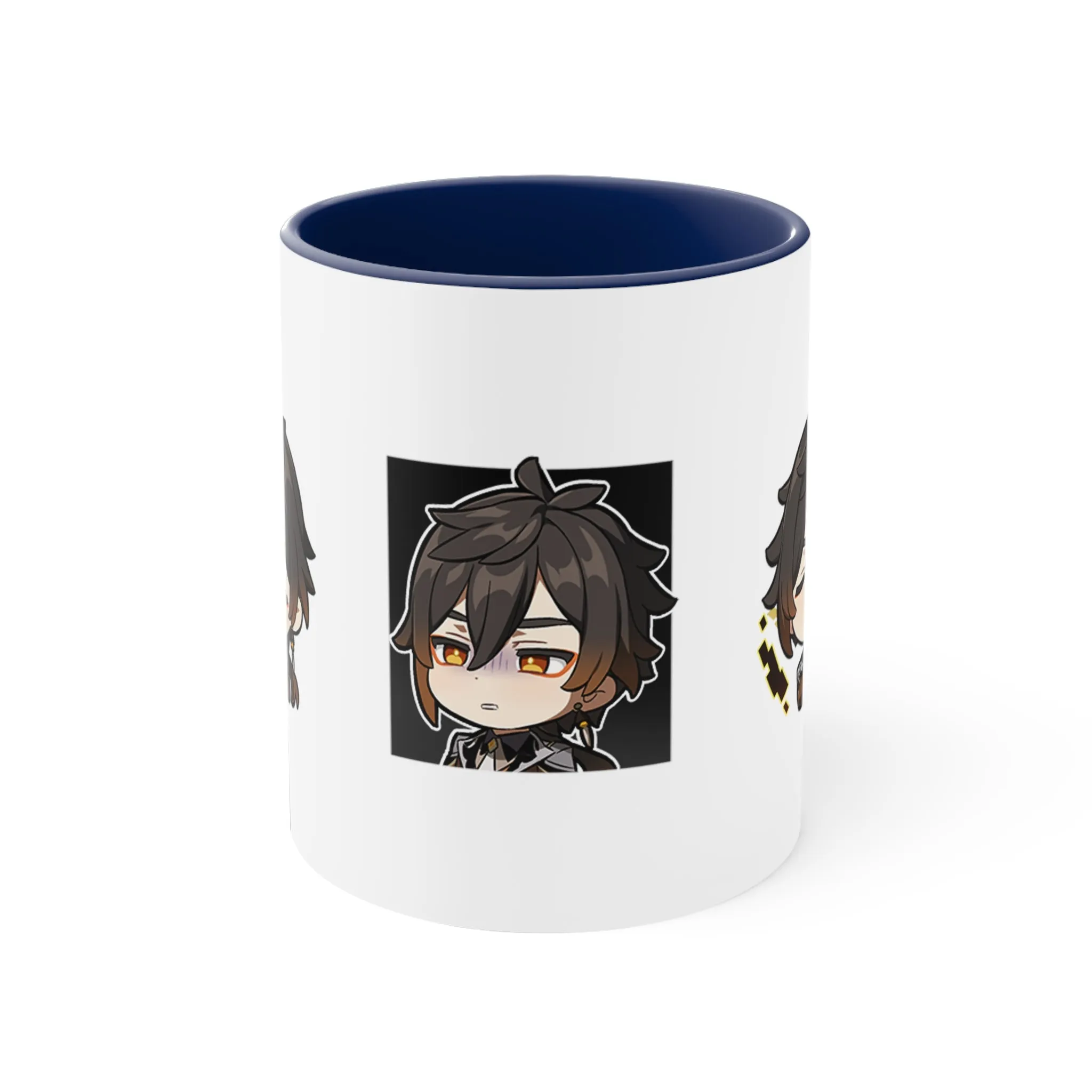 Zhong Li Genshin Impact Accent Coffee Mug, 11oz Cups Mugs Cup Gift For Gamer Gifts Game Anime Fanart Fan Birthday Valentine's Christmas